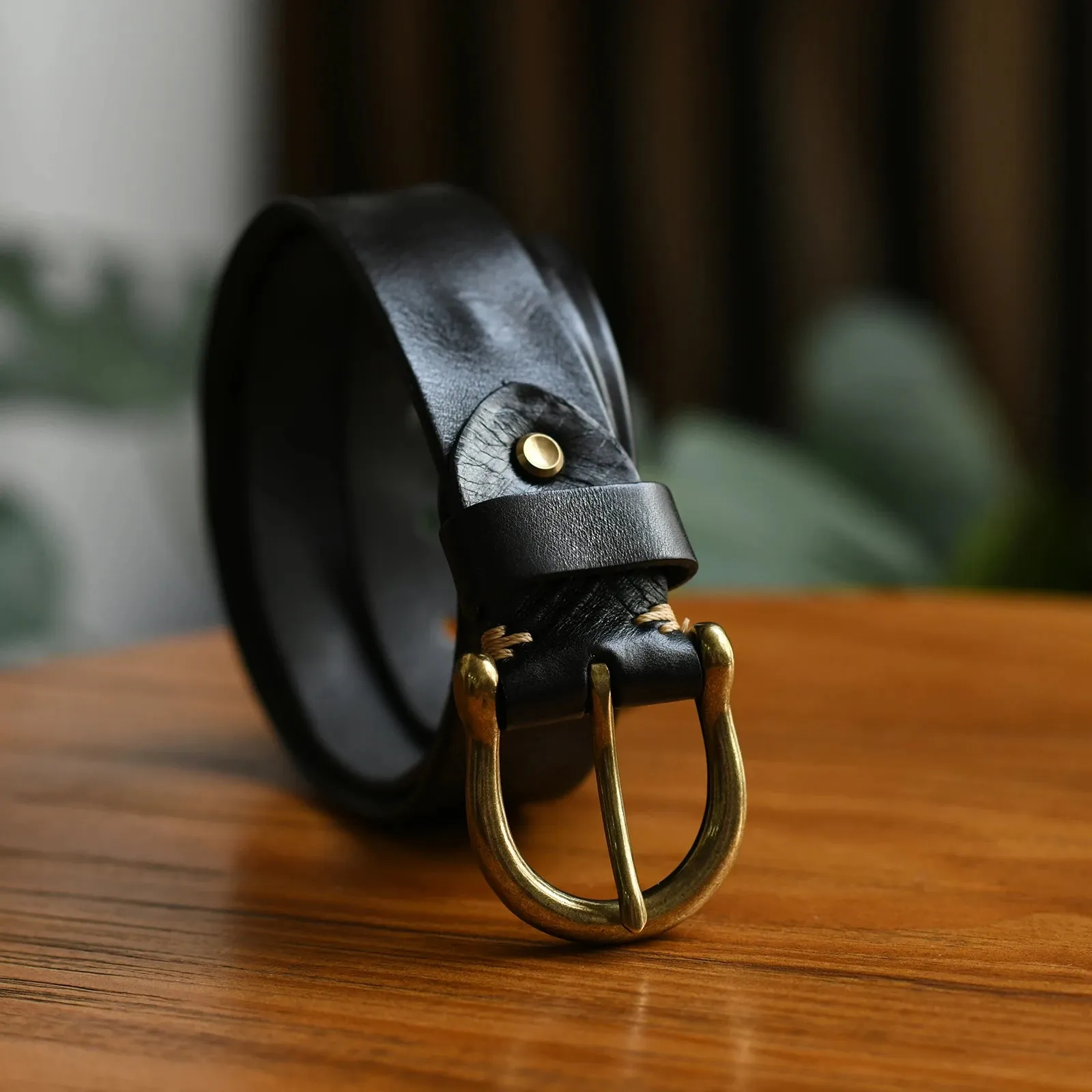 OldWorld Genuine Cowhide Belt