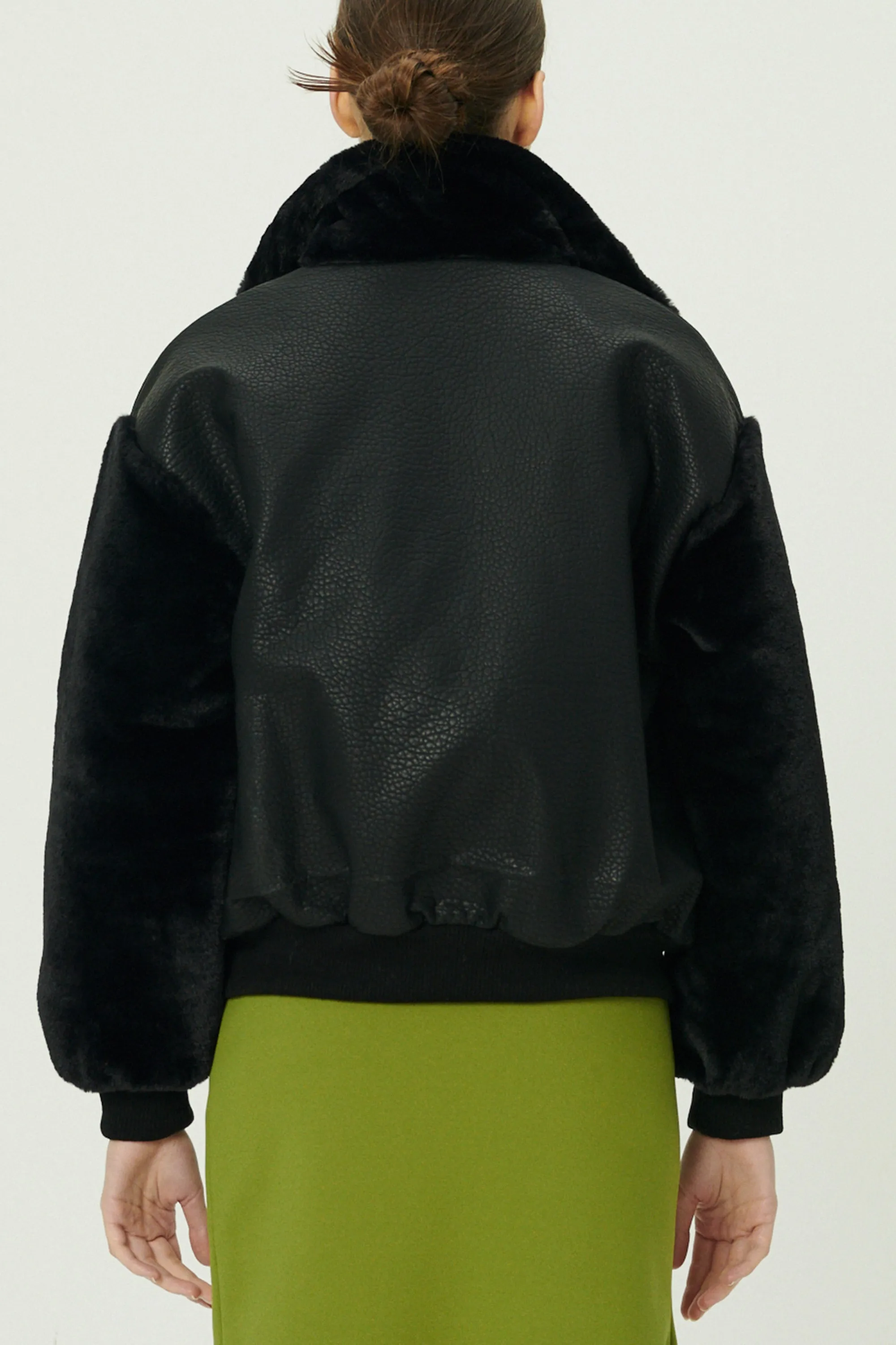 Oli Faux Fur Aviator Jacket