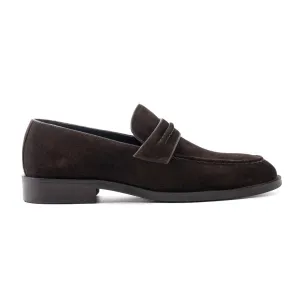 OURTHREE Andrew Suede Leather Loafers Men - BRN