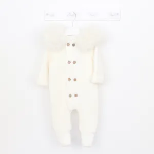 Pangasa Marfil Faux Fur Pramsuit