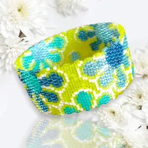 Pattern - Bracelet BLEUET VERT
