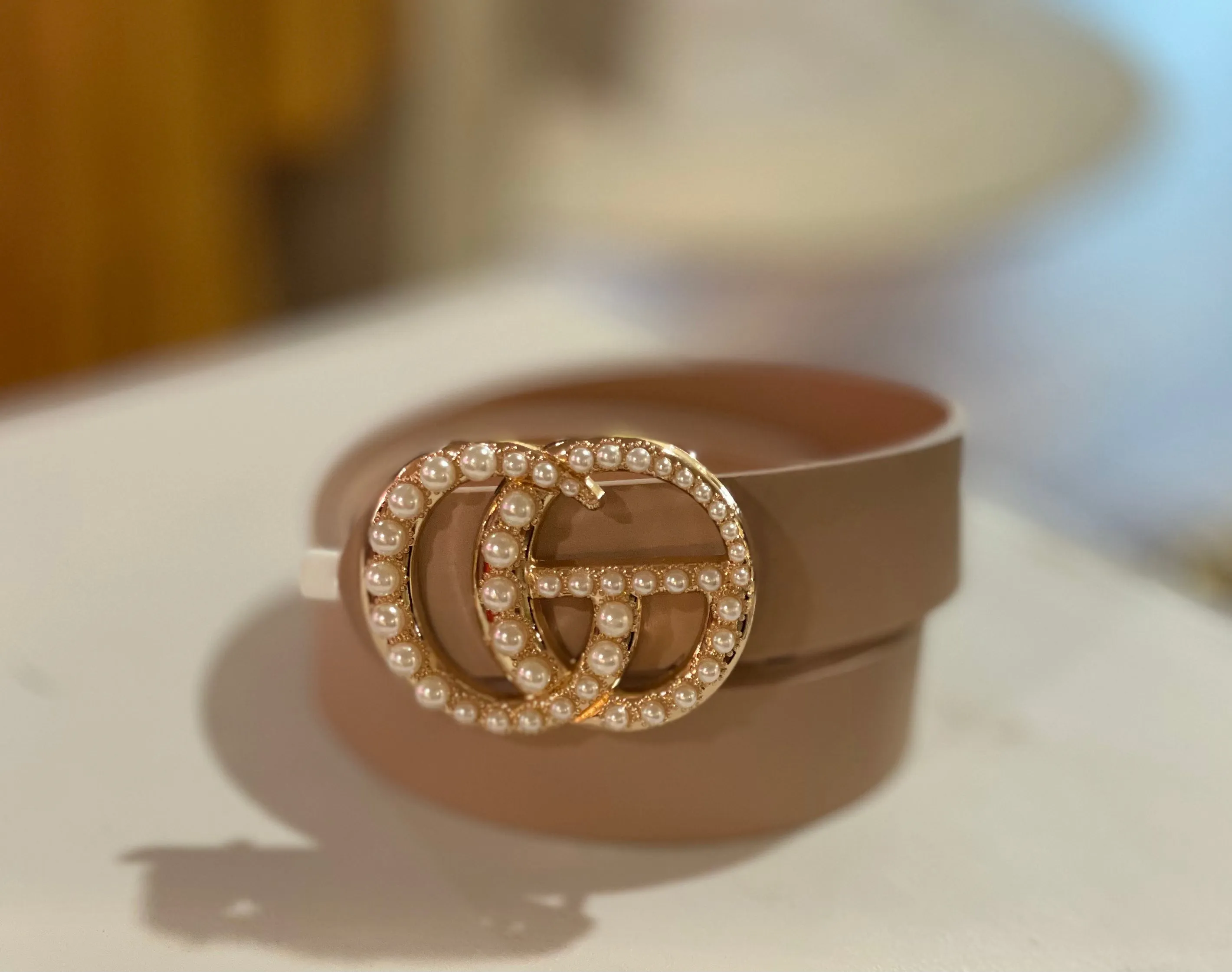 Pearl Buckle Belt