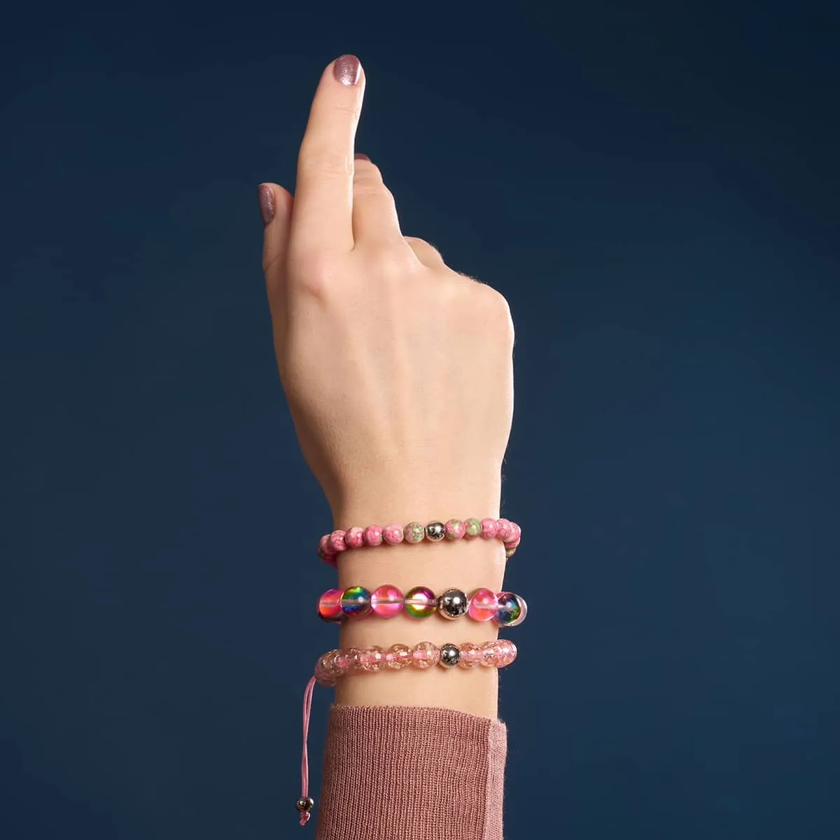 Picasso Porcelain Macrame Bracelet | Strawberry Fields