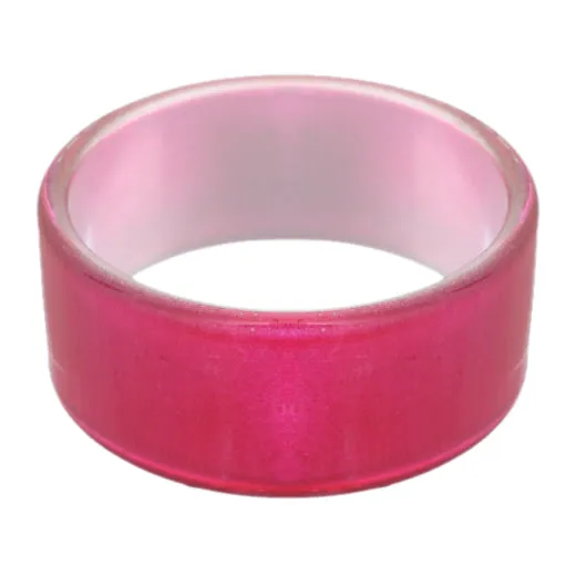 Pink Glossy Acrylic Bangle Bracelet