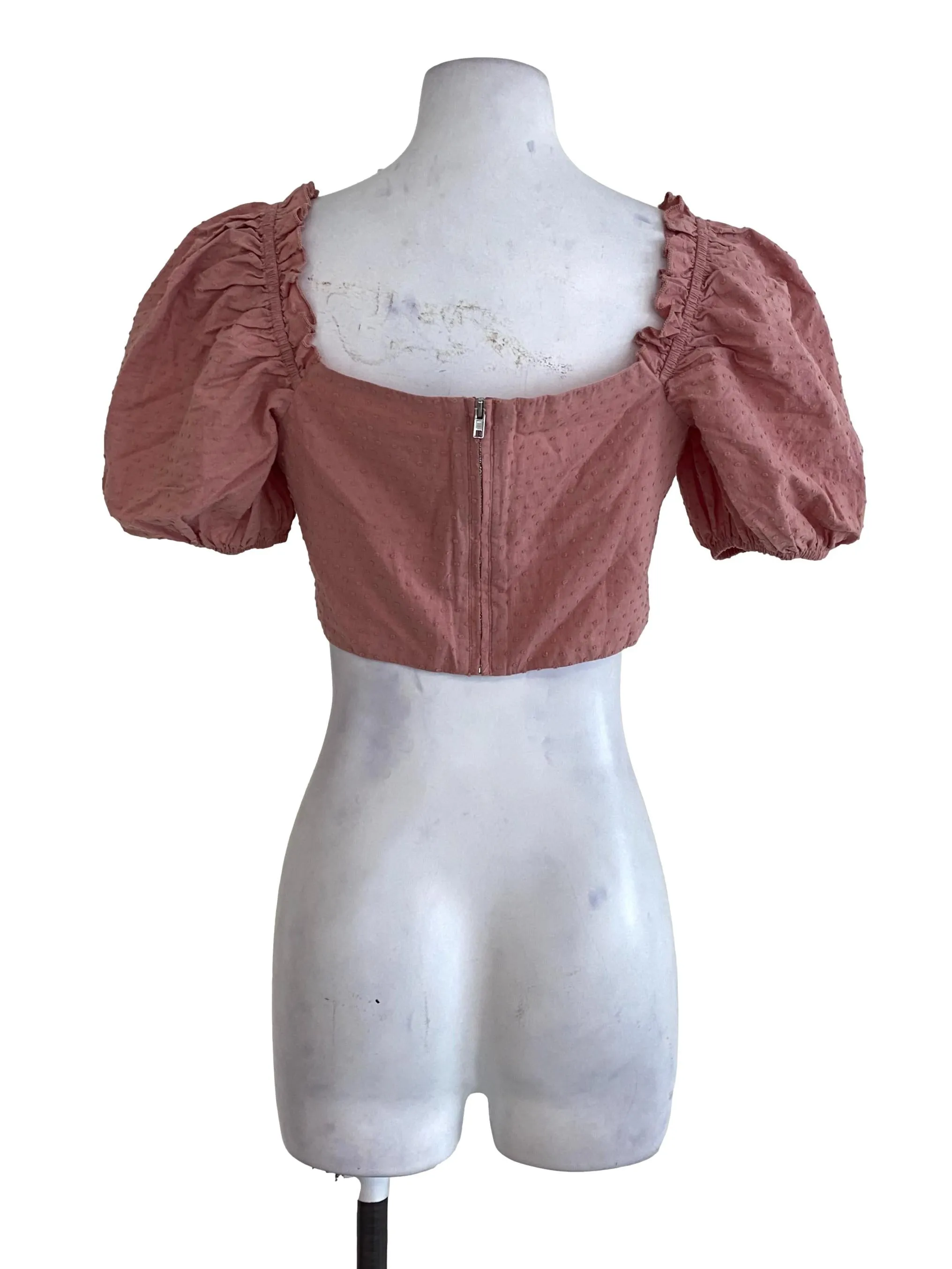Pink Textured Blouse