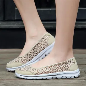 Plus Size New Pierced Lace Women Flats Shoes