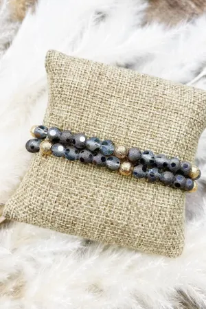 Polka Dot Beaded Bracelet Set