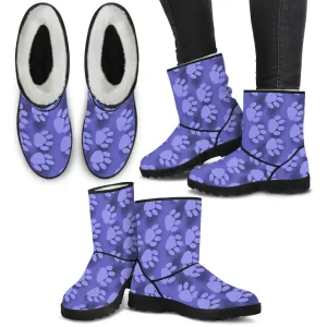 Purple Paws Ladies Eco-Friendly Faux Fur Boots
