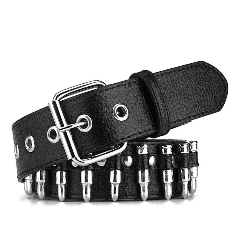 Pyramid Studded Belt Punk Rock With Pin Buckle Hardware