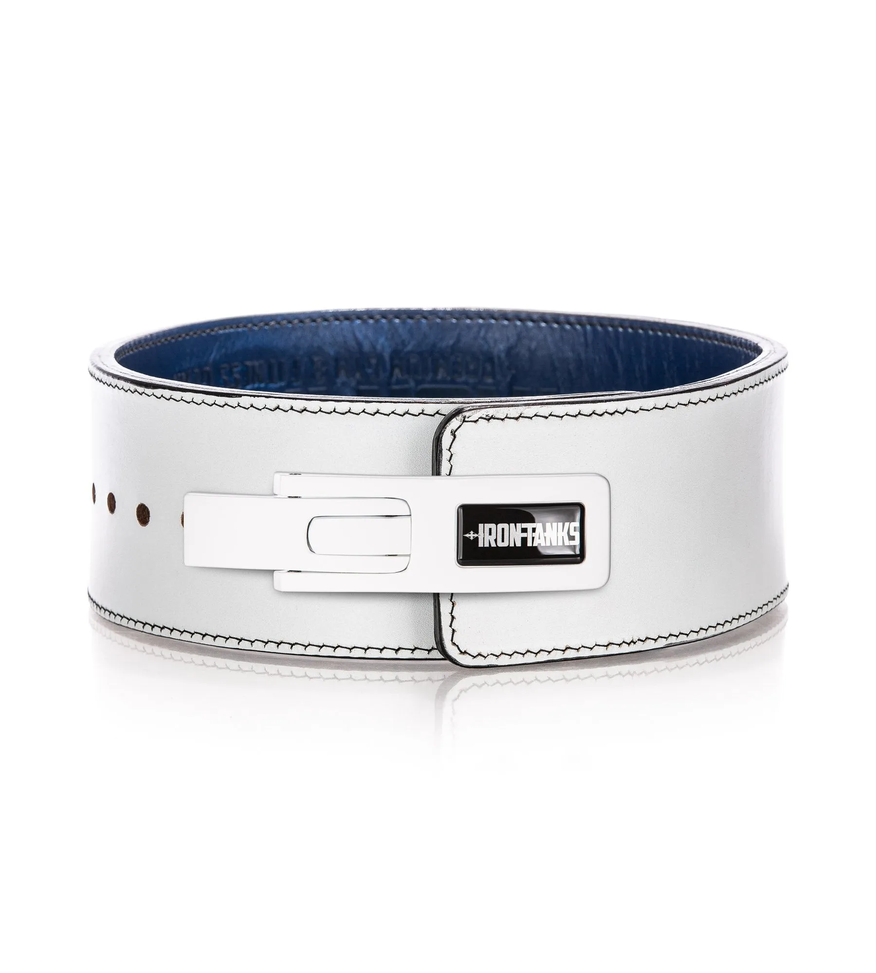 Quake 10mm Lever Belt - Blue and White