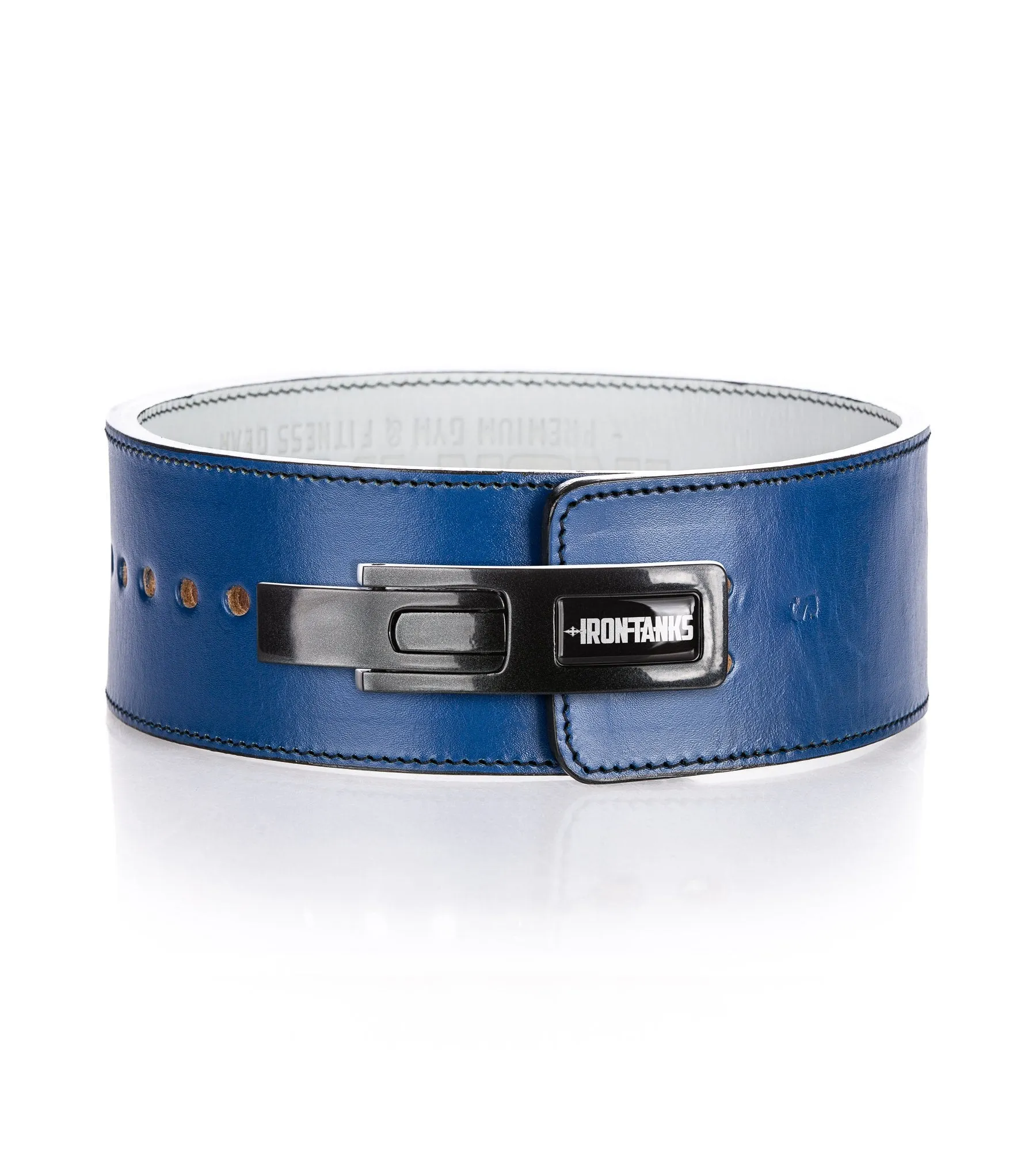 Quake 10mm Lever Belt - Blue and White