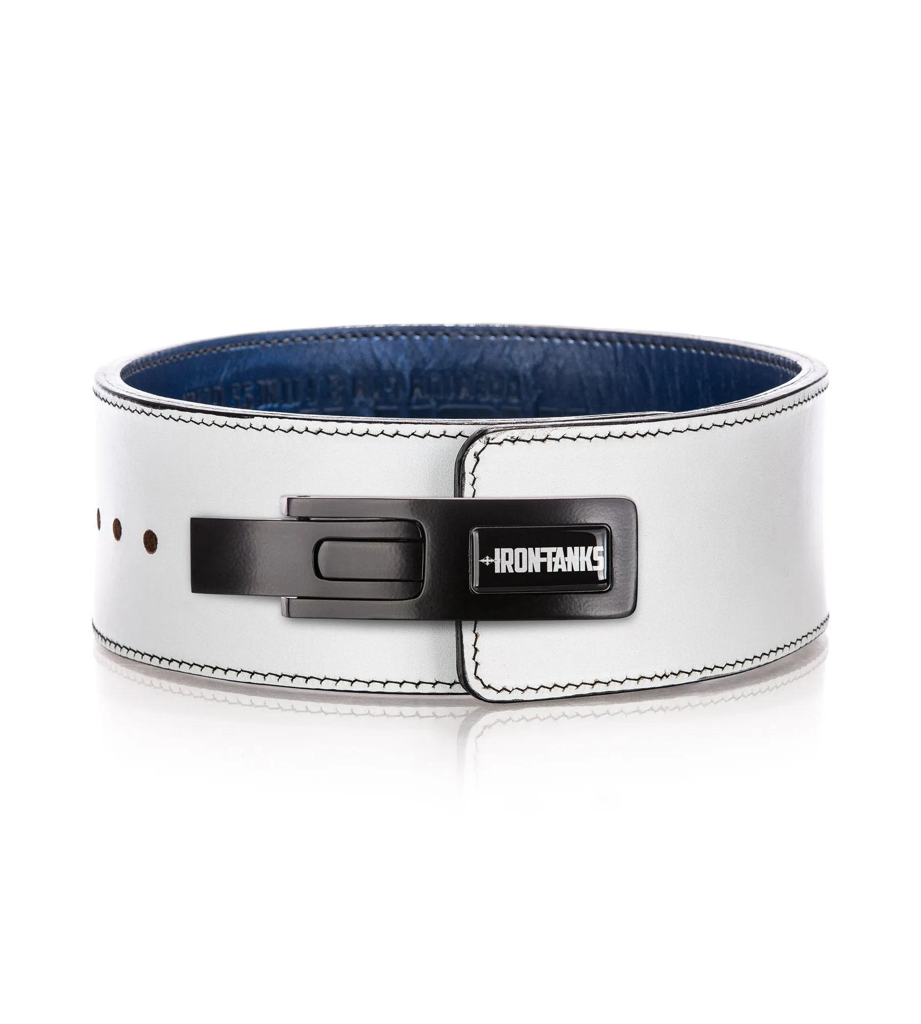 Quake 10mm Lever Belt - Blue and White