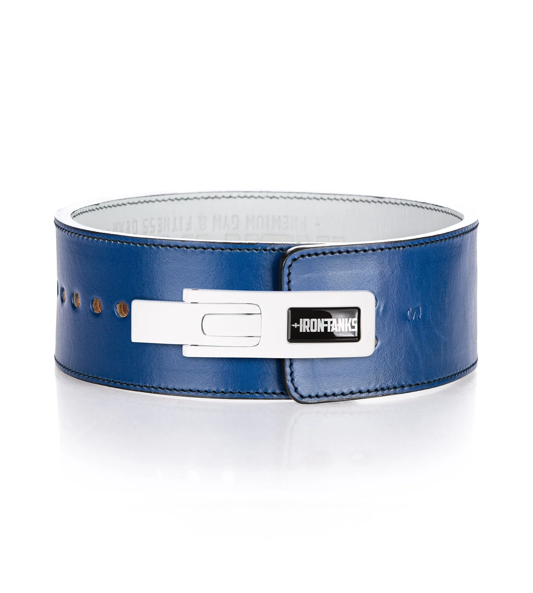 Quake 10mm Lever Belt - Blue and White