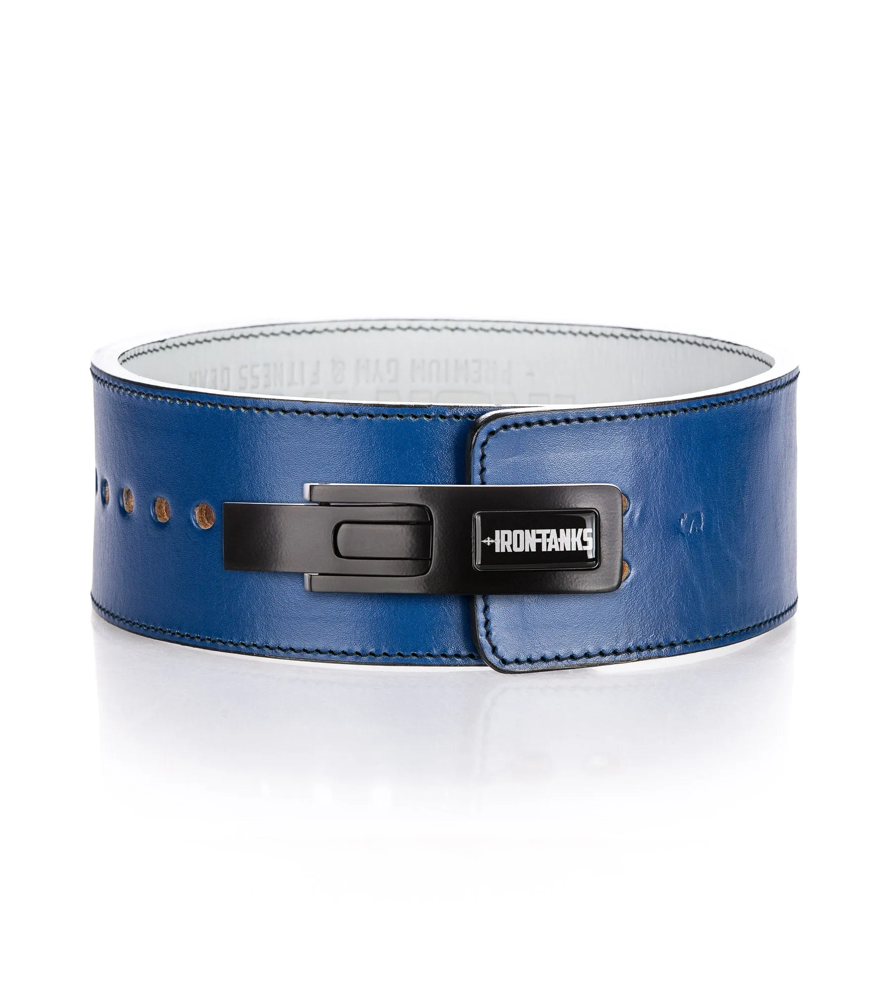 Quake 10mm Lever Belt - Blue and White