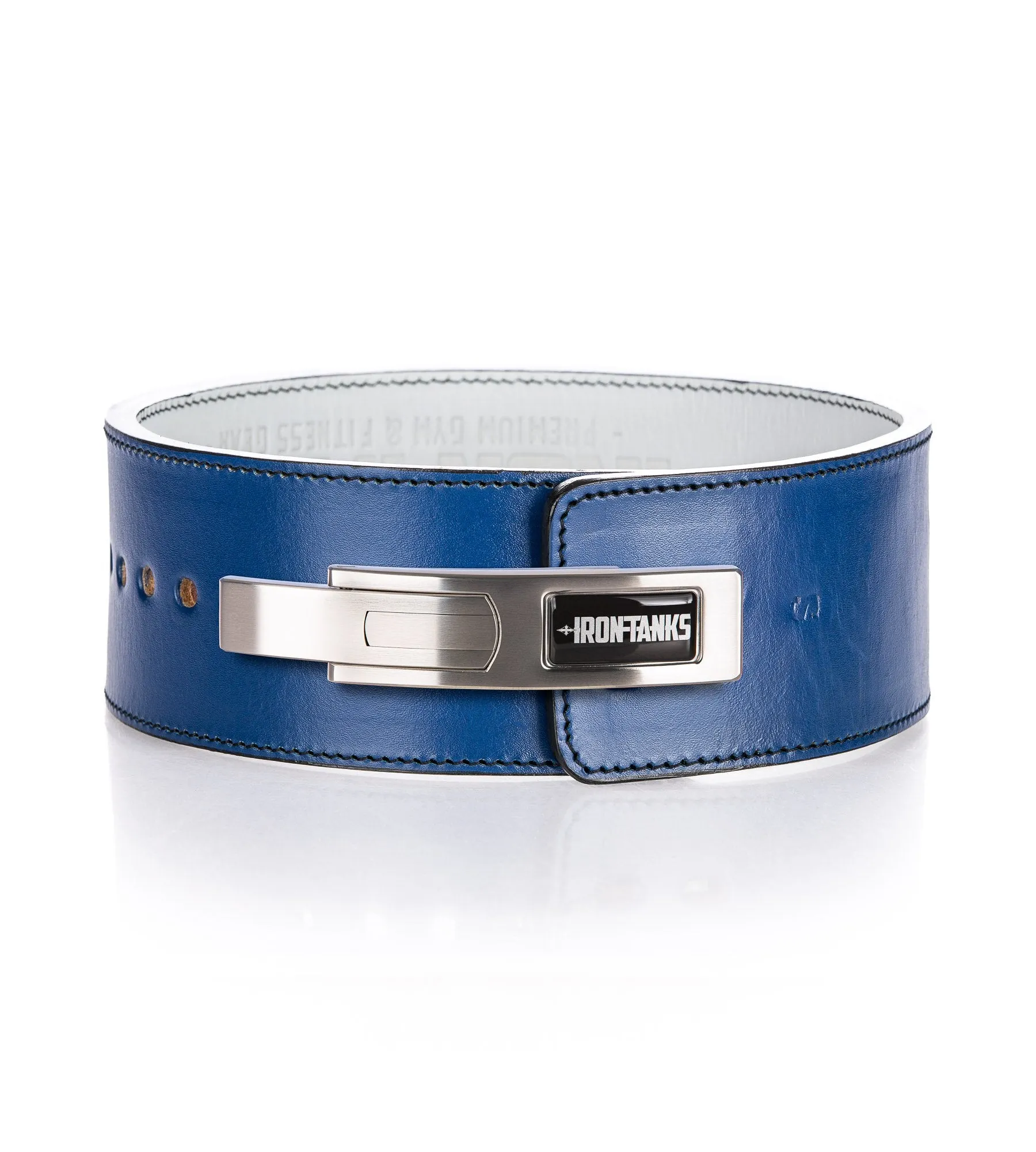 Quake 10mm Lever Belt - Blue and White