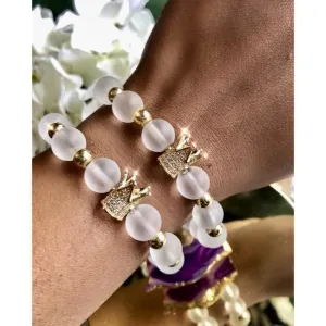 Quartz Crown Peace Beads