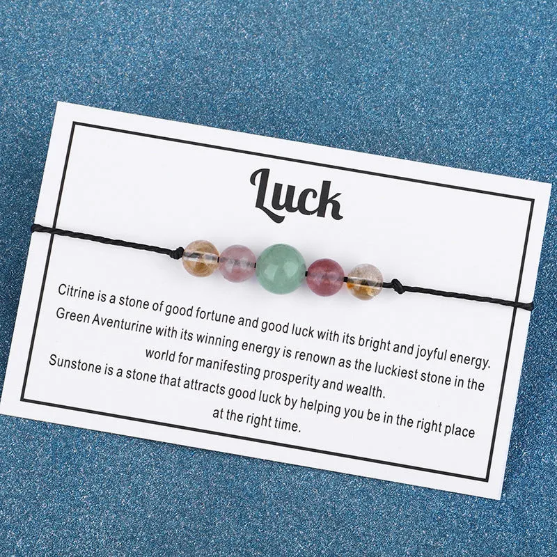 Quartz 'Luck' Adjustable Bracelet