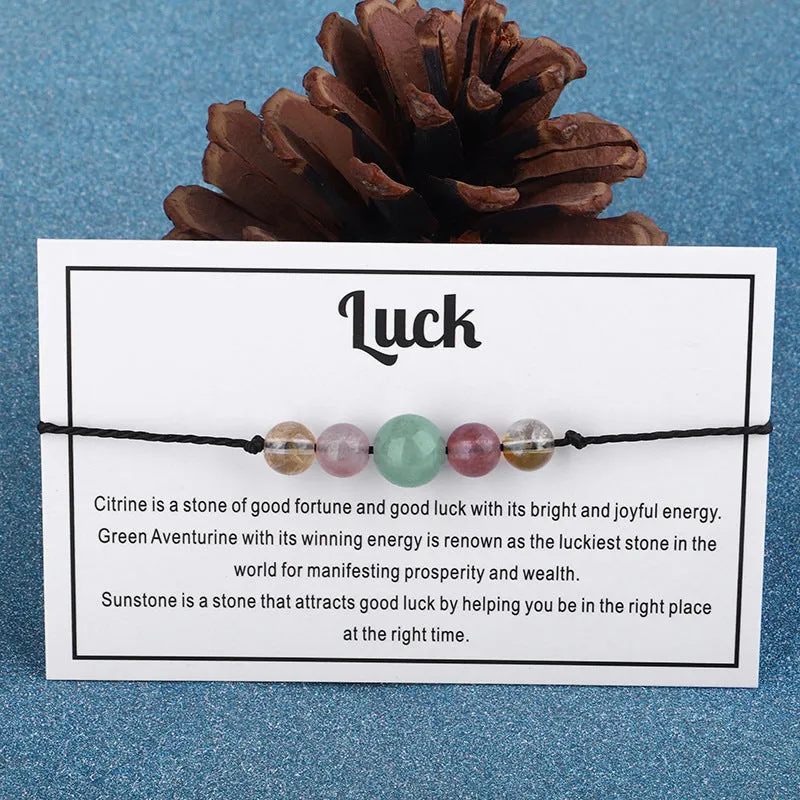 Quartz 'Luck' Adjustable Bracelet