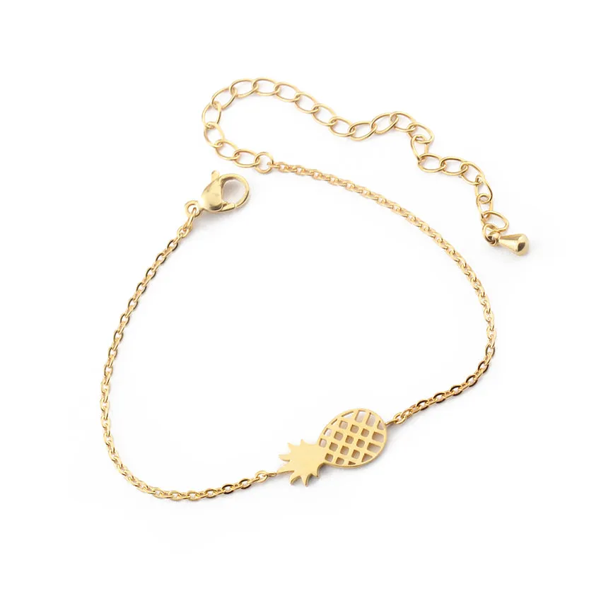"Tropical Fiesta" Pineapple Charm Bracelets
