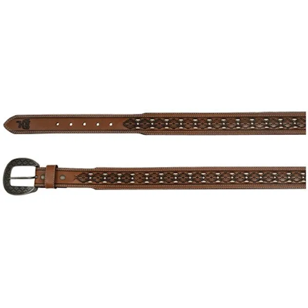 Red Dirt Hat Co Tooled With Ivory Underlay Belt