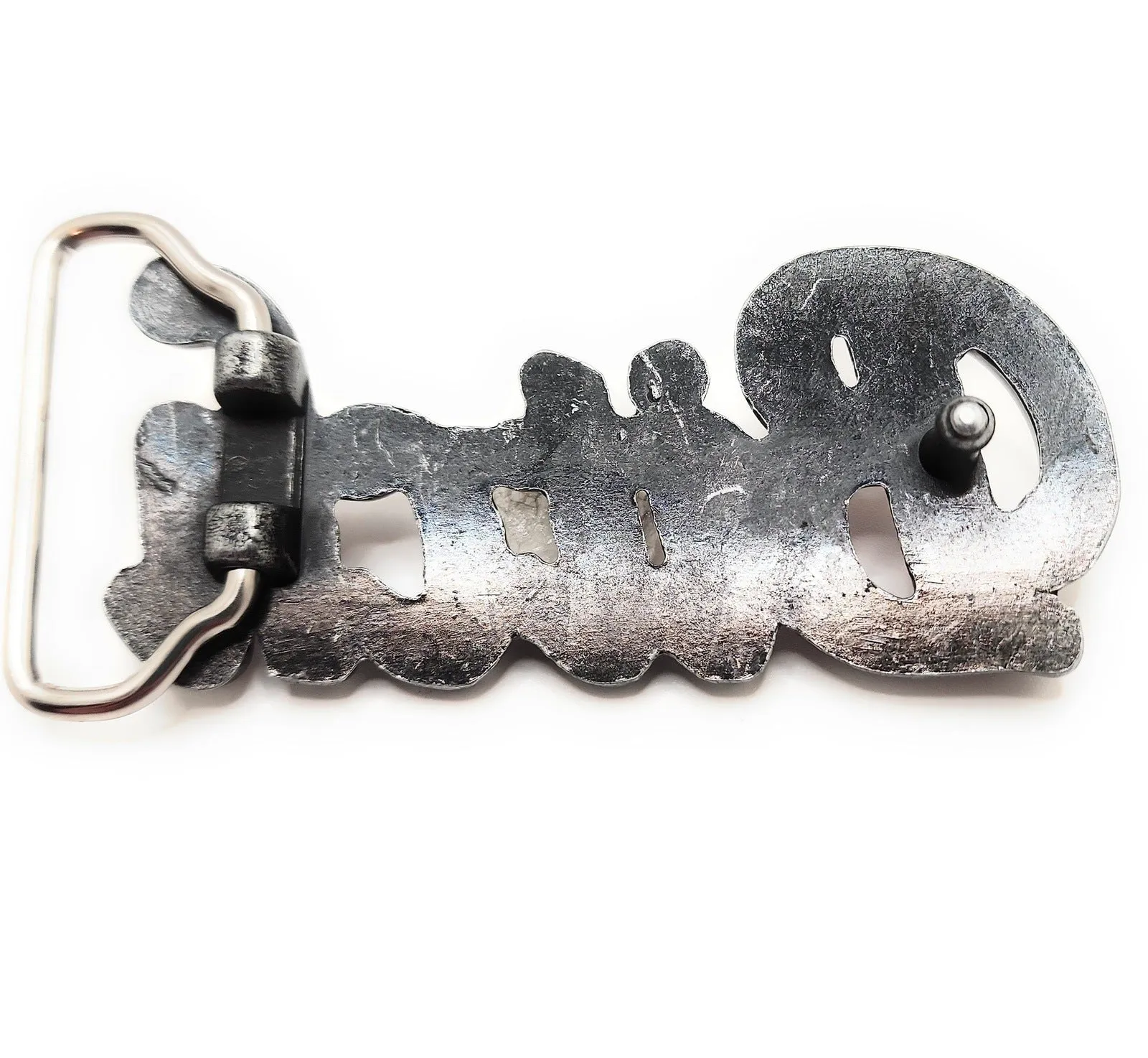 Red Sparkly "Bitch" Belt Buckle with Rhinestone Funny