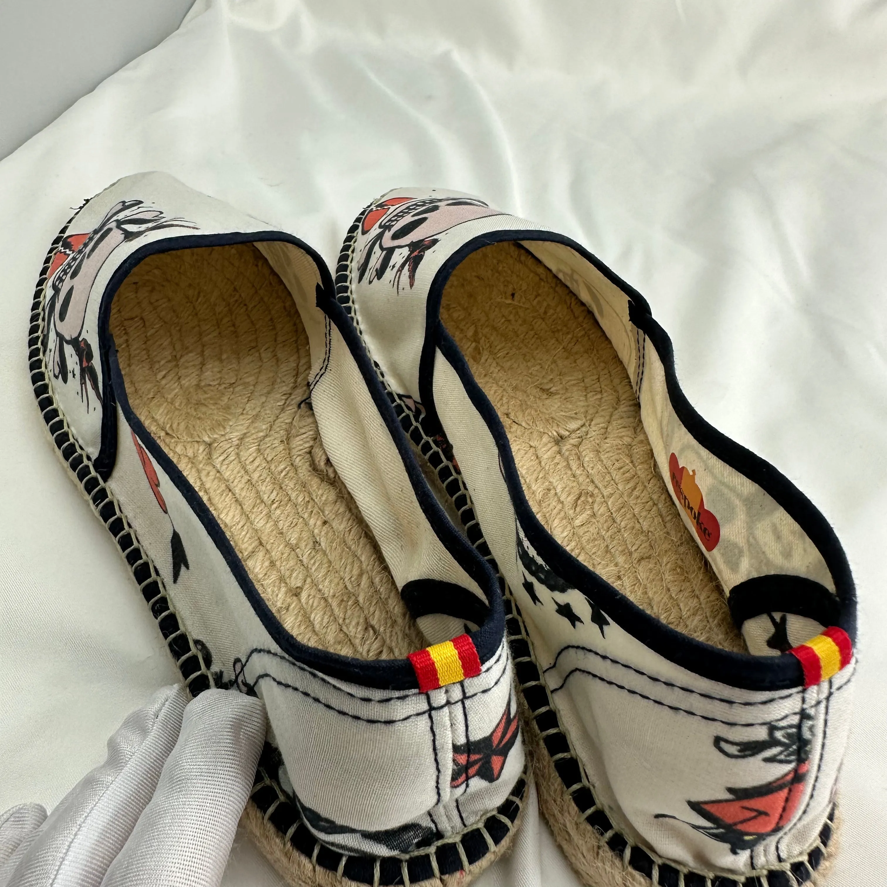 Respoke Fernanda Espadrille Flats in Cream/Multi