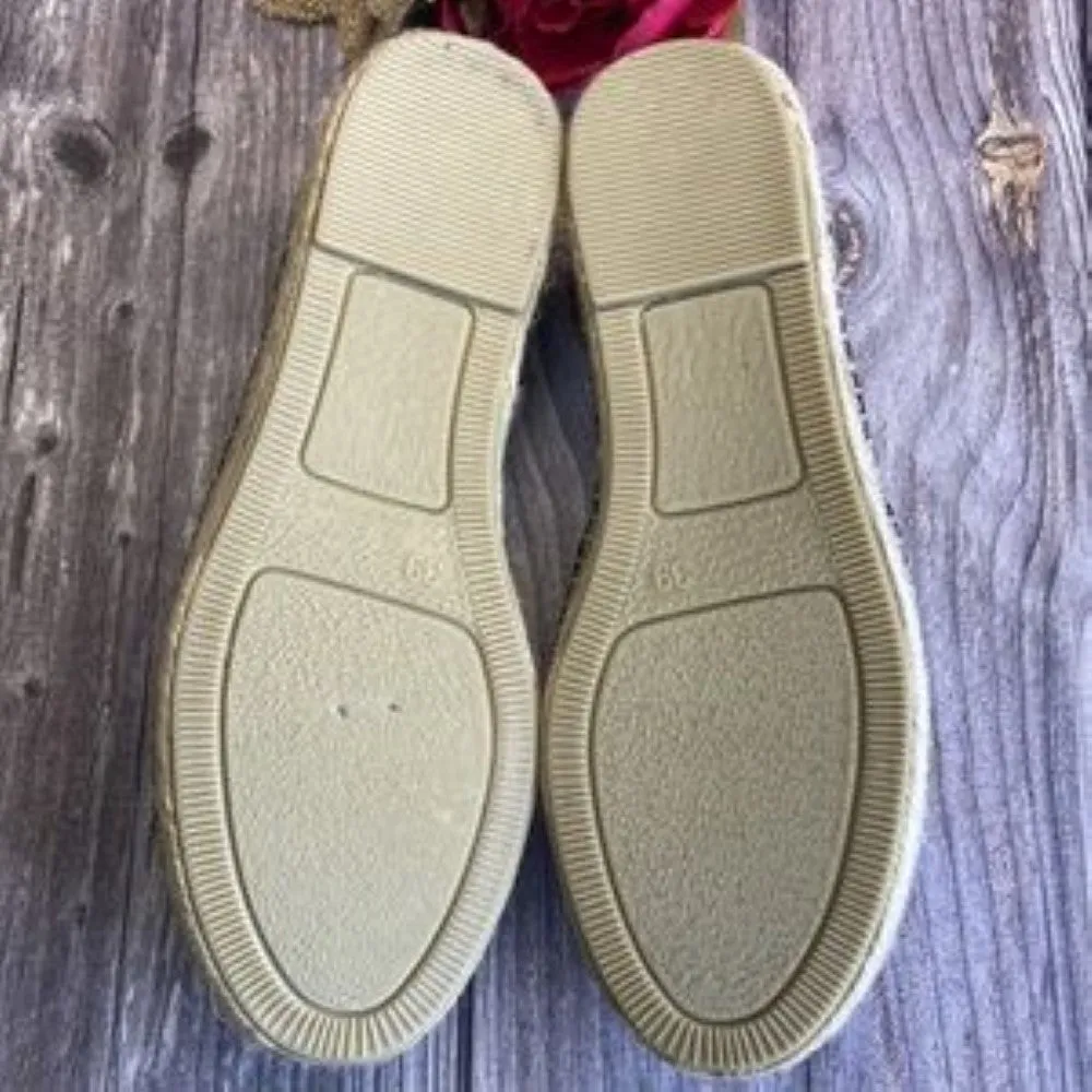 Respoke Luna Blue Toyo Printed Espadrille Flats 9M