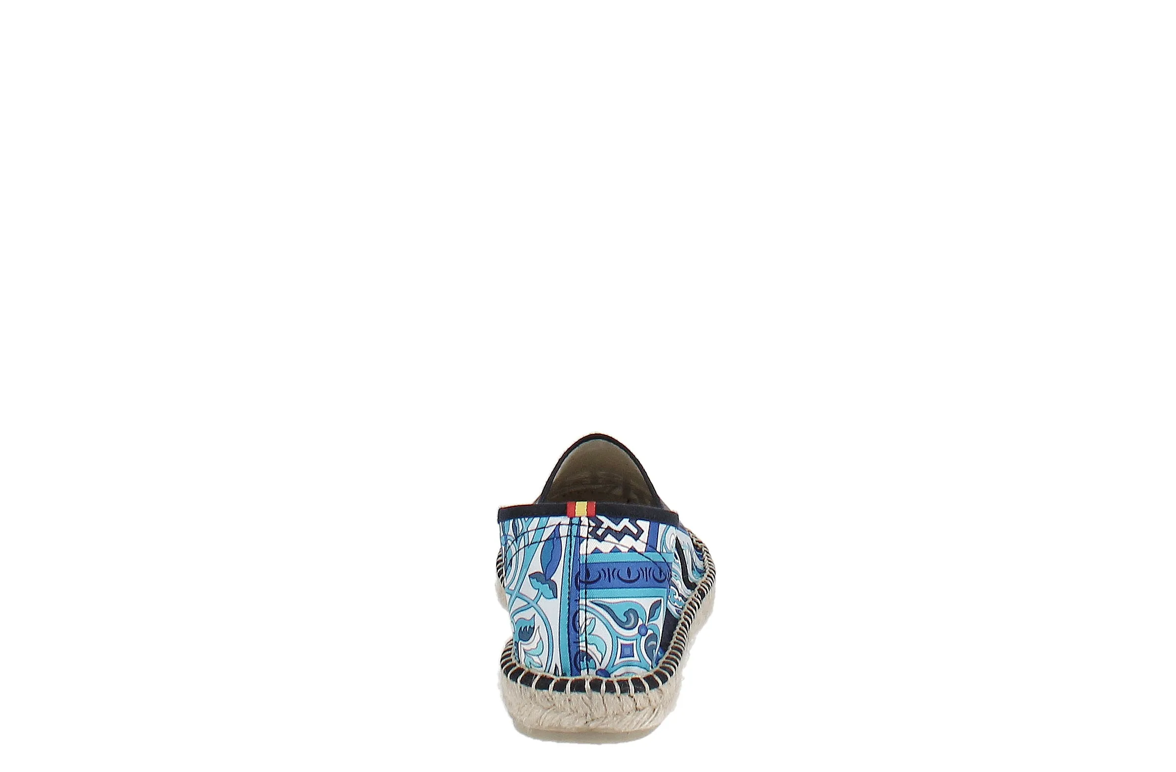 Respoke Women's Luna Toyo Printed Espadrille Flats BLUE/ BLACK 40/10