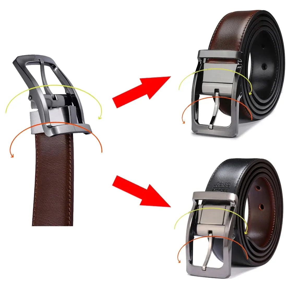 Reversible Genuine Leather Belt