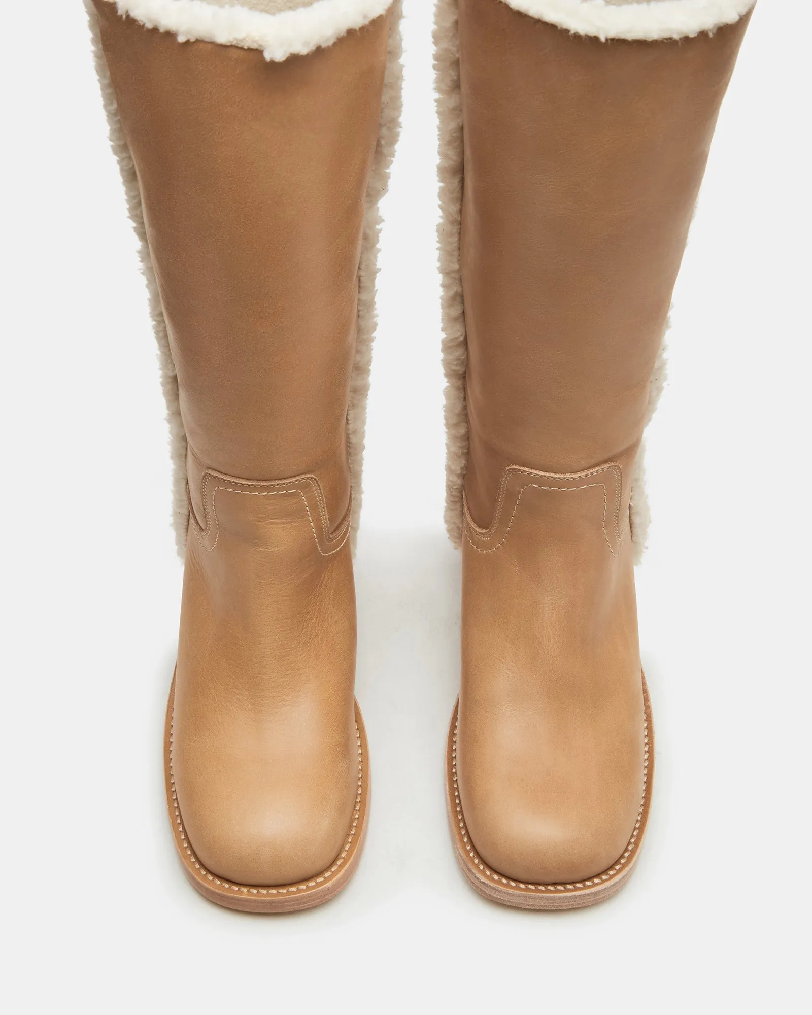 RIGGS FAUX FUR BANANA LEATHER