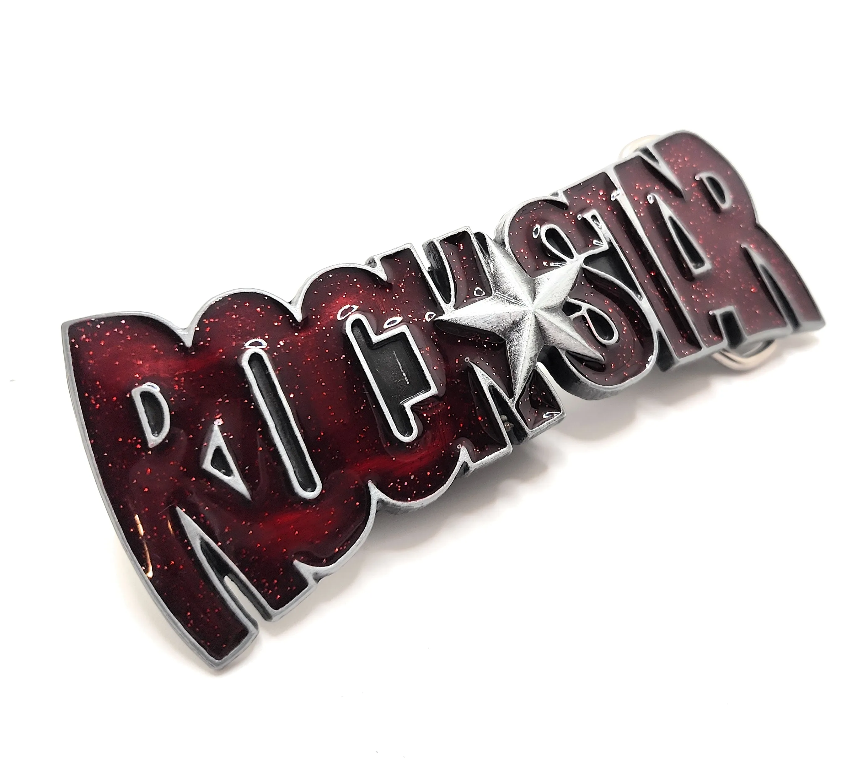 Rockstar Belt Buckle Red