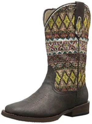 Roper Aztec Metallic Square Toe Bling Cowgirl Boot
