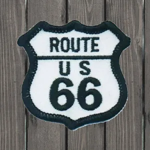 Route 66 Embroidered Patch — Iron On