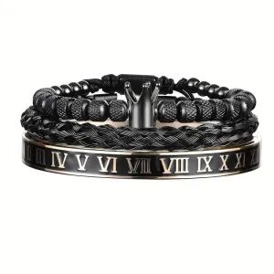 Royal Stack - 3 Pc. Mens Bracelets