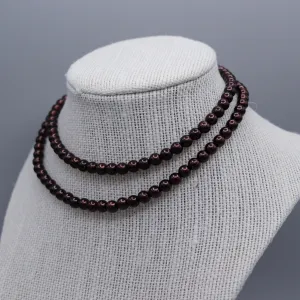 RTS | CHARMING DAINTIES | Dark Brown Dainty Faux Pearl Necklace