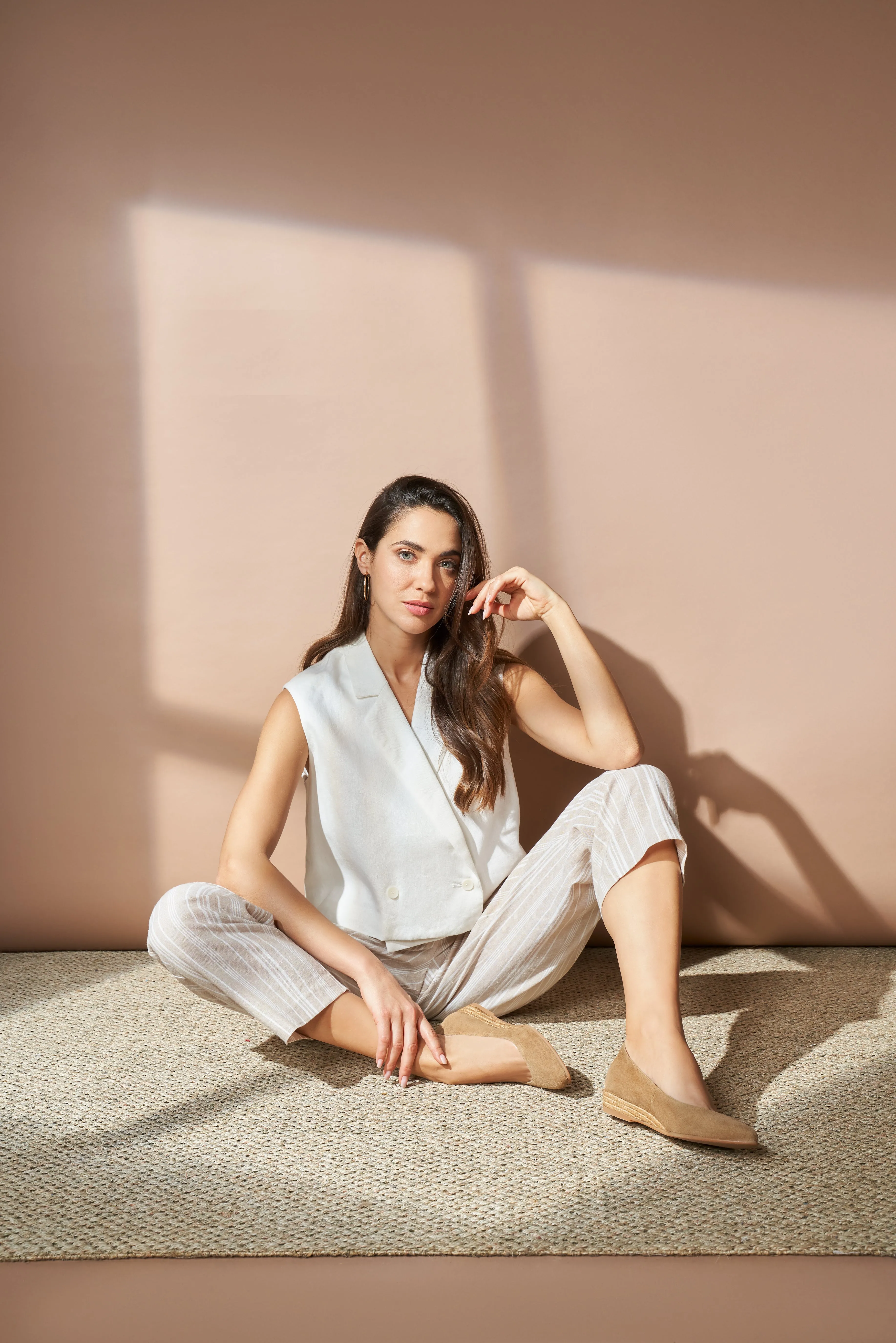 Rubina Suede Espadrille Flats