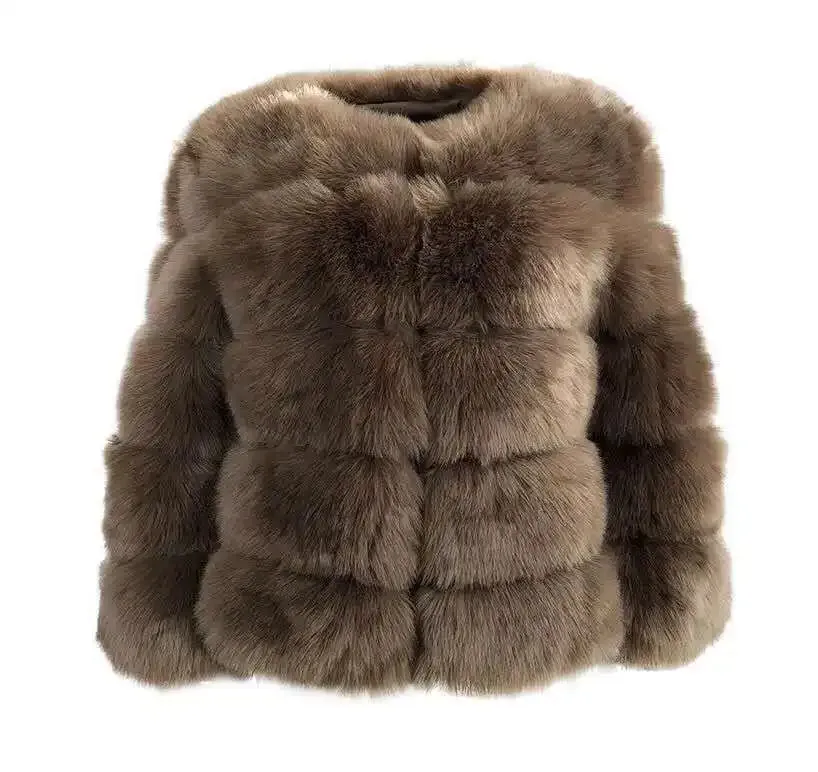 S-5XL Mink Coats Autumn Winter Fluffy Black Faux Fur Coat Women Elegant Thick Warm Faux Fur Jackets for Women Tops Jacket Teddy
