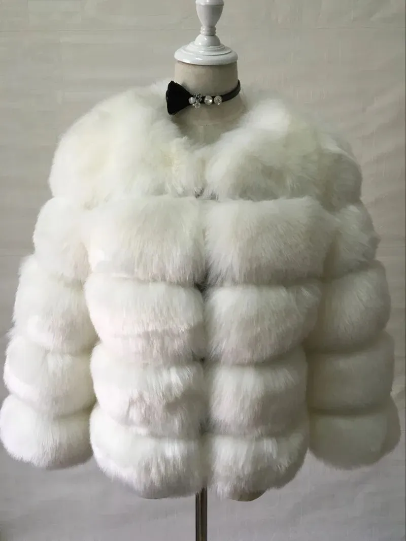 S-5XL Mink Coats Autumn Winter Fluffy Black Faux Fur Coat Women Elegant Thick Warm Faux Fur Jackets for Women Tops Jacket Teddy