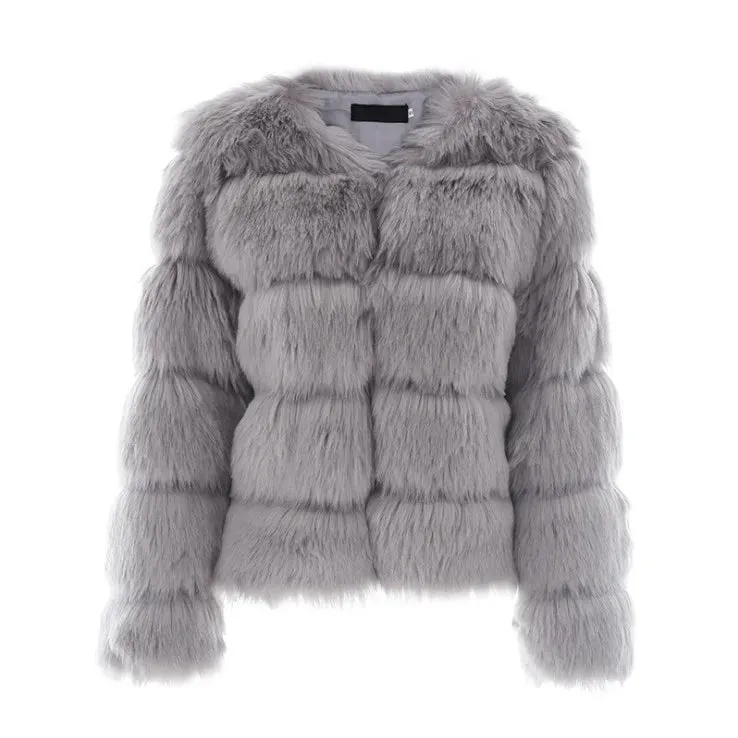 S-5XL Mink Coats Autumn Winter Fluffy Black Faux Fur Coat Women Elegant Thick Warm Faux Fur Jackets for Women Tops Jacket Teddy