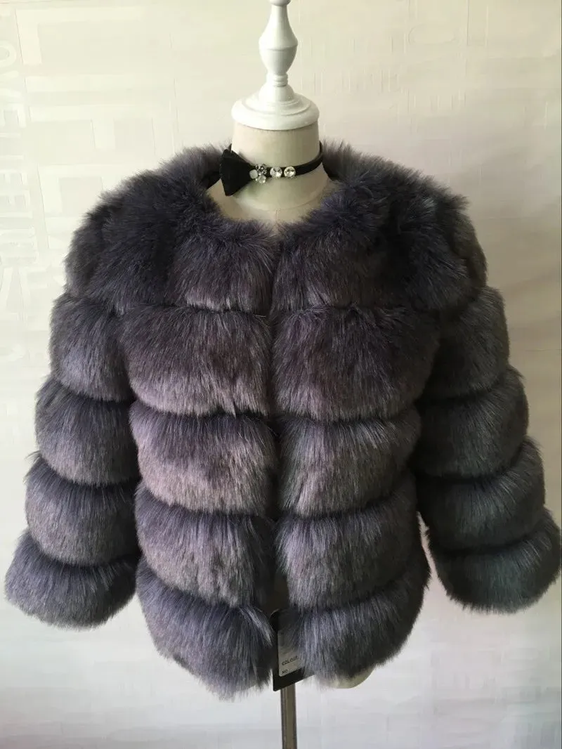S-5XL Mink Coats Autumn Winter Fluffy Black Faux Fur Coat Women Elegant Thick Warm Faux Fur Jackets for Women Tops Jacket Teddy