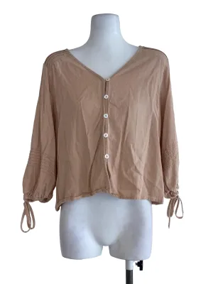 Salmon Plain Blouse