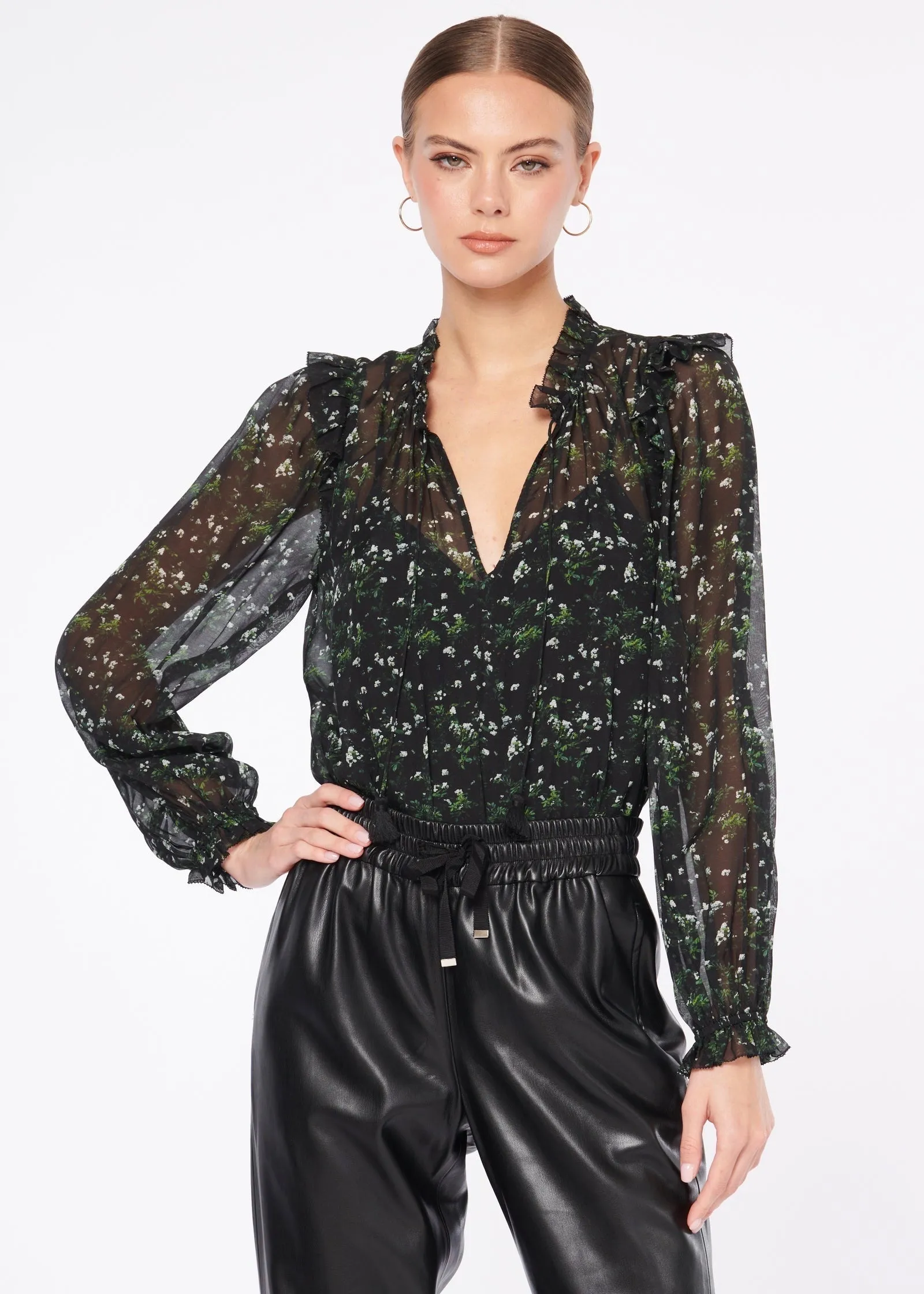 Sandy Blouse (Winter Floral)