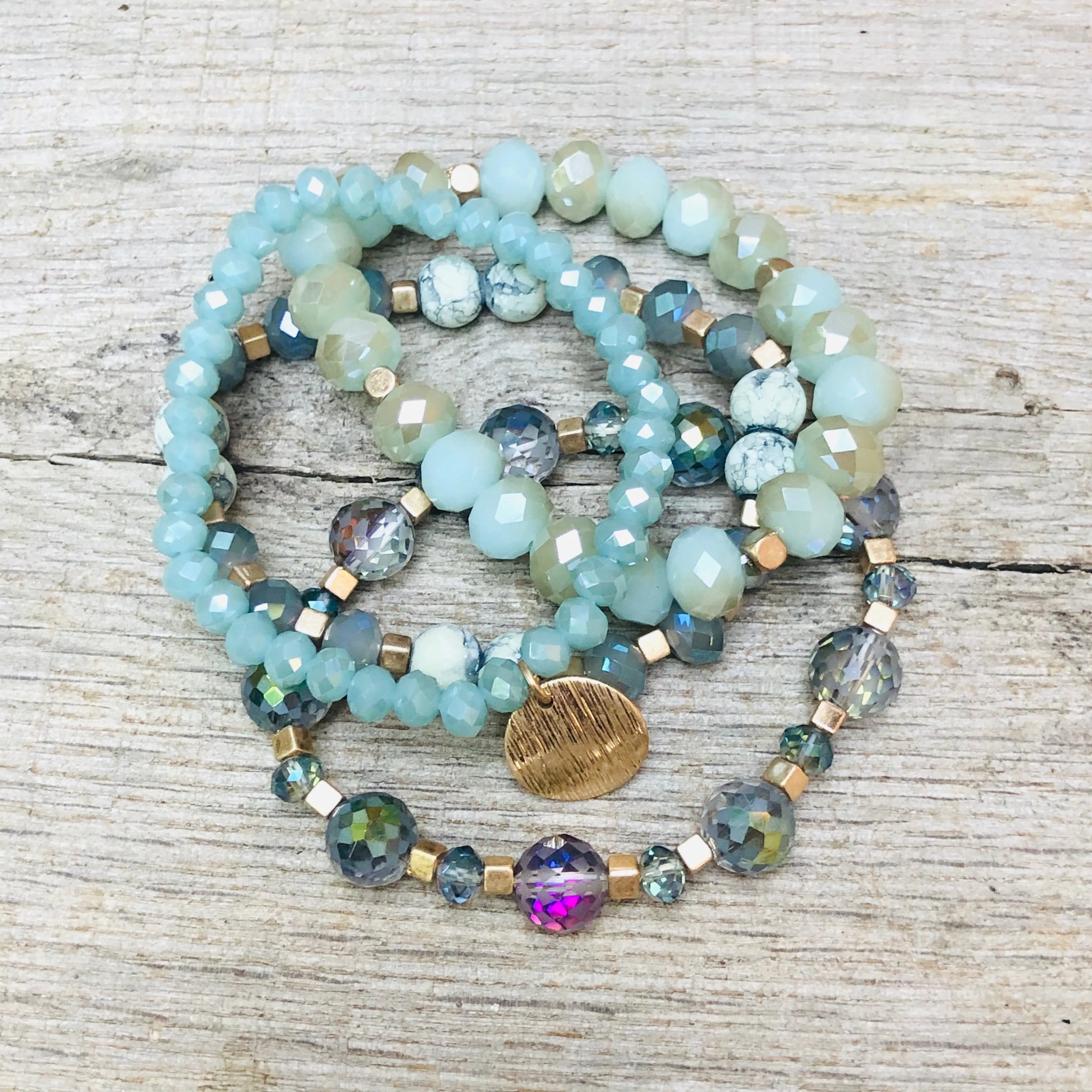 Sarah Beaded Bracelet Stack