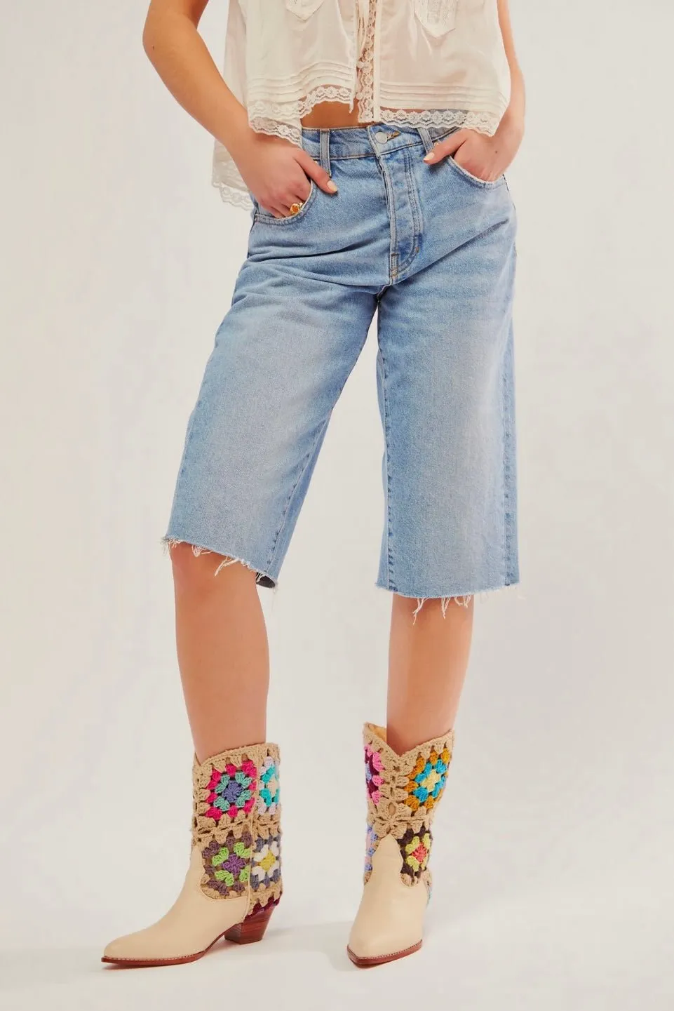 SELINA CROCHET WESTERN BOOTS