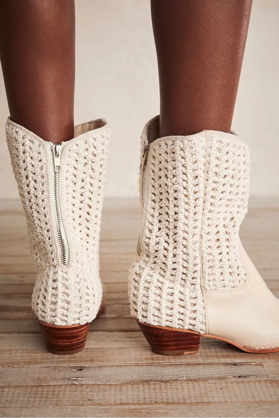 SELINA CROCHET WESTERN BOOTS