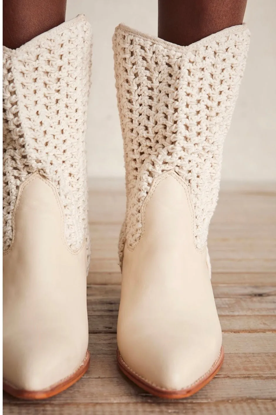 SELINA CROCHET WESTERN BOOTS