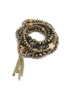 Shooting Star Gold Hematite & Pyrite Stack