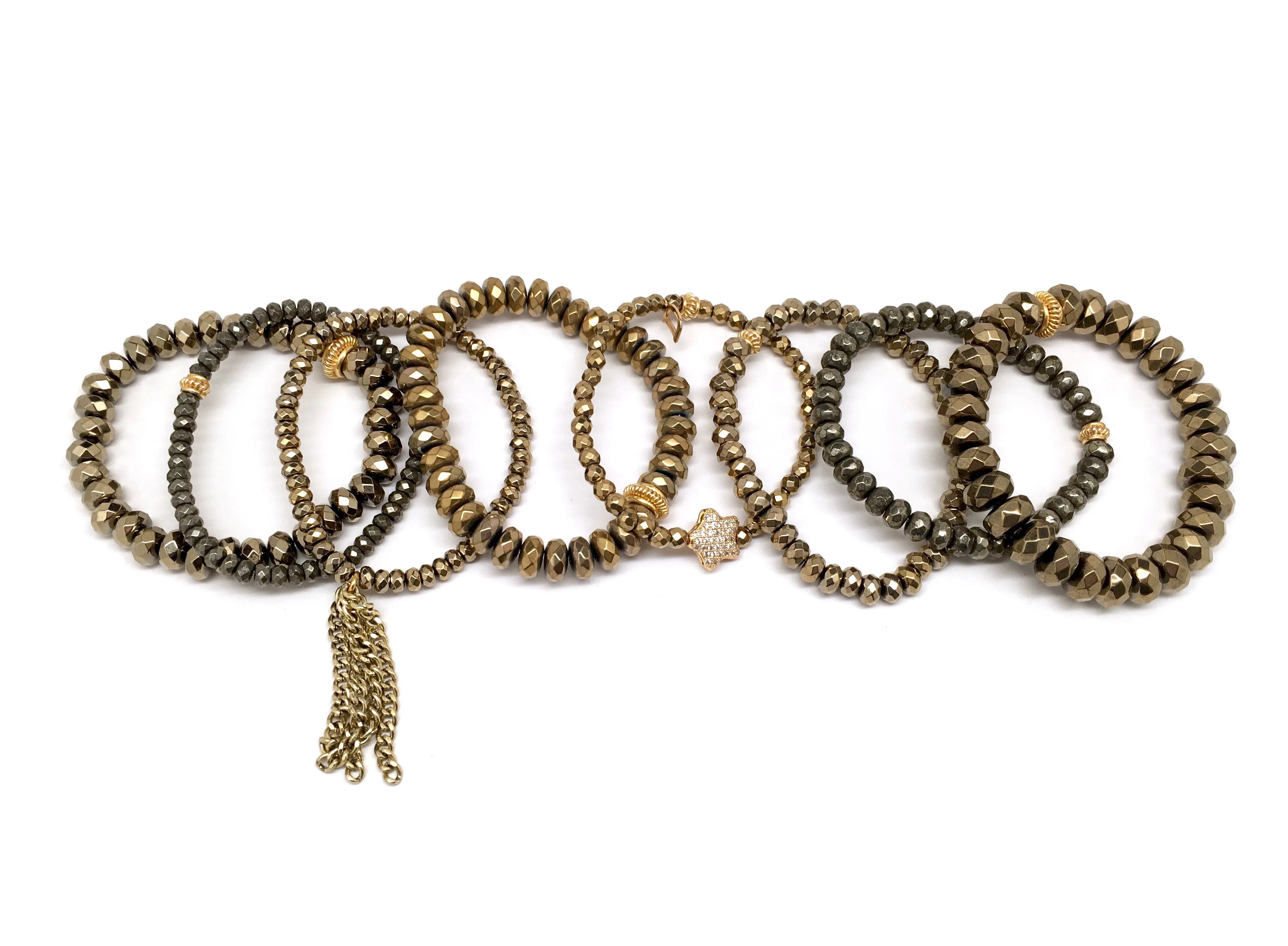 Shooting Star Gold Hematite & Pyrite Stack