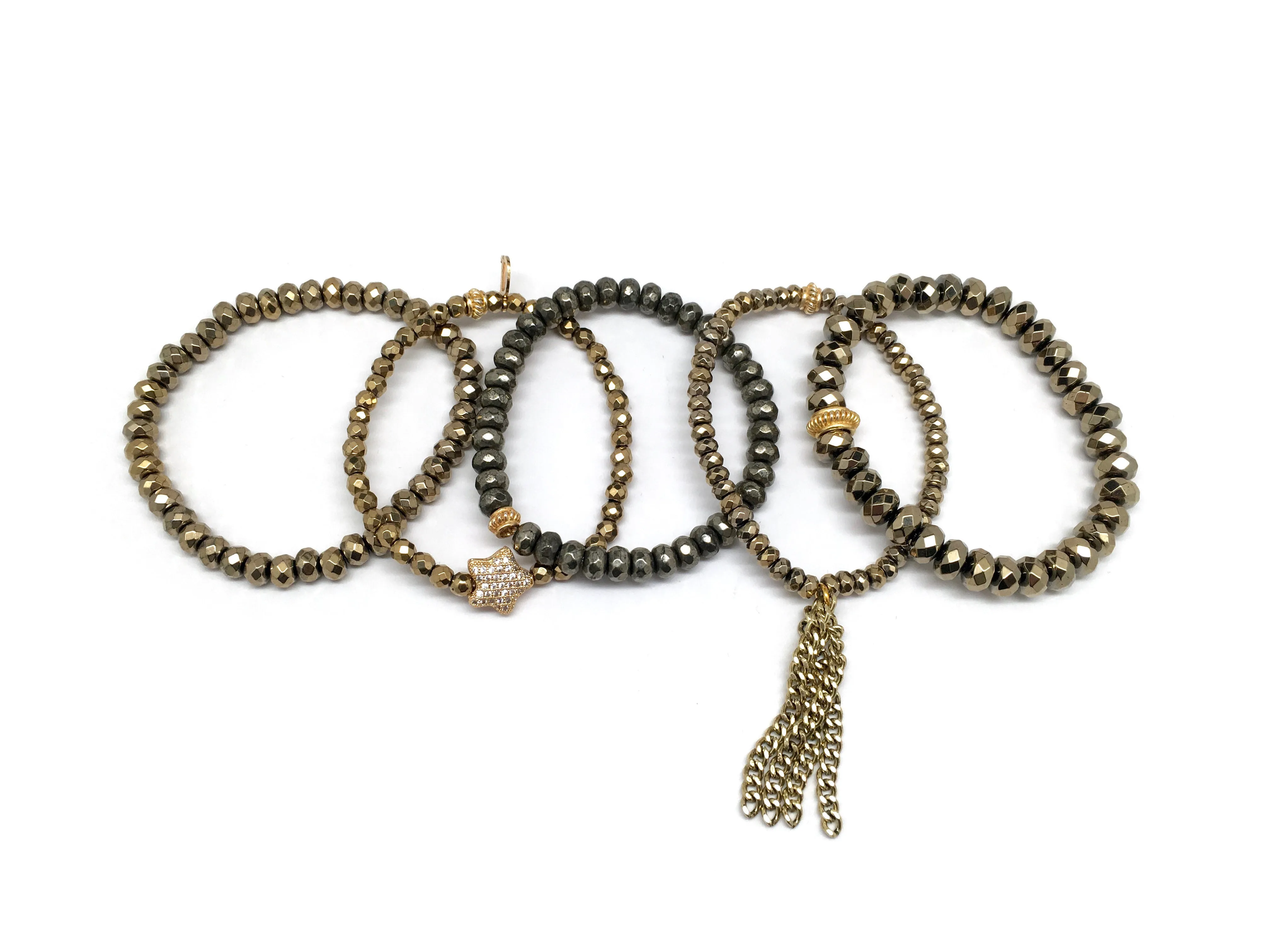 Shooting Star Gold Hematite & Pyrite Stack