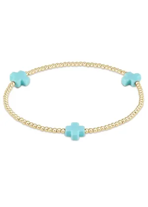 SIGNATURE CROSS BRACELET - TURQUOISE